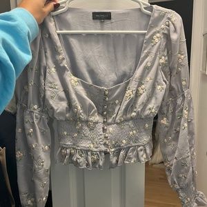 Majorelle Floral Emerson Top